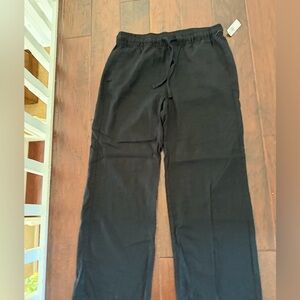 Old Navy Black linen blend pants